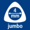 4 mm Jumboformat