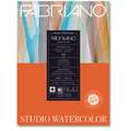FABRIANO® Watercolour Studio, grain satiné Papier aquarelle, 20,3 cm x 25,4 cm, satiné, 300 g/m², Bloc collé 1 côté