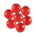 Galets  de verre ronds et teintés aplatis d’un côté, Rouge, Ø 15 - 20 mm, paquet de 100g, env. 20 - 25 pcs
