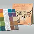 Kit papier scrapbooking Ursus struktura vintage, 20 feuilles - 30,5x30,5 cm - 220g/m², Coloris vif