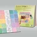 Kit papier scrapbooking Ursus struktura vintage, 20 feuilles - 30,5x30,5 cm - 220g/m², Coloris pastel