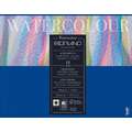 Papier aquarelle "Watercolor” de FABRIANO®, 18 cm x 24 cm, fin, 300 g/m², Bloc de 12 feuilles, collé en tête