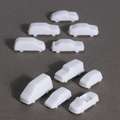 Voiture miniature pour maquettes accessoire modélisme, 9 mm x 17 mm, 1:200, lot de 10 voitures différentes