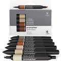 Set de 6 Marqueurs ProMarker™ WINSOR & NEWTON, Nuance terre, Set