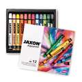 Coffrets de pastels à la cire aquarellables JAXON®, 12 craies