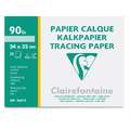 Clairefontaine Transparentpapier 90/95g, 24 cm x 32 cm, Packung mit 20 Blatt, 90 g/m², Bogen Packung