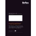 Reflex Mal- und Zeichenblock, 21 cm x 29,7 cm, DIN A4, 110 g/m², matt, Block mit 50 Blatt (einseitig geleimt)