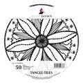 MARPA JANSEN Tangle-Tiles, rund, Weiß, 240 g/m²