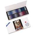 Coffrets en carton de 50 pastels extra-fins GIRAULT, Sélection  bleus et violets