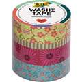 Sets Washi-Tape FOLIA® bandes adhésives, Set ronde de fleurs, 4 rouleaux