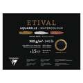 Bloc aquarelle Etival noir CLAIREFONTAINE, 46 cm x 61cm, 300 g/m², fin|torchon