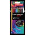 Sets de crayons aquarellables STABILOaquacolor® ARTY, Etui de 12, Set