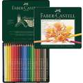 Coffret métal de crayons de couleur Polychromos FABER-CASTELL, 24 crayons