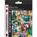 MARABU GRAPHIX Aqua Pen Aquarell-Filzstifte, Sets, Mega Mash, 12 Farben