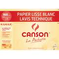 CANSON® Lavis Technique technisches Zeichenpapier, 21 cm x 29,7 cm, DIN A4, 12 Bogen, satiniert, 160 g/m²