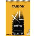Bloc à dessin à spirales CANSON® XL® Bristol, 21 cm x 29,7 cm, DIN A4, 180 g/m², lisse, Bloc à spirales