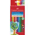 Sets de crayons Colour Grip FABER-CASTELL, 12 crayons, etui carton