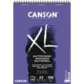 Papier Canson® Mix Media  - 300 g/m², 29,7 cm x 42 cm, DIN A3, 300 g/m², mat, Bloc à spirales