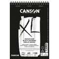 Bloc de papier CANSON® XL® Dessin Noir, 14,8 cm x 21 cm, DIN A5, 150 g/m², lisse|torchon