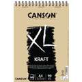 CANSON® XL® Kraft Skizzen- und Studienblock, 21 cm x 29,7 cm, DIN A4, 90 g/m², gerippt, Spiralblock