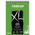 Bloc de papier à dessin CANSON® XL®, 14,8 x 21 cm (A5) - 30 feuilles, Bloc à spirales, 160 g/m²
