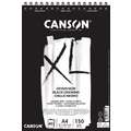 CANSON® XL® Dessin Noir schwarzes Zeichenpapier, 21 cm x 29,7 cm, DIN A4, 150 g/m², glatt|grob