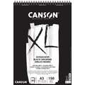 Bloc de papier CANSON® XL® Dessin Noir, 29,7 cm x 42 cm, DIN A3, 150 g/m², lisse|torchon