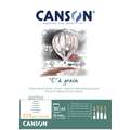 Bloc collé en tête “C” à grain ® Canson, 29,7 cm x 42 cm, DIN A3, 125 g/m², fin, 125 g/m²