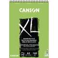 CANSON® XL Recycled Pad	, 29,7 cm x 42 cm, DIN A3, 160 g/m², fein, Spiralblock