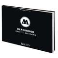Livre de dessin Blackbook MOLOTOW™, 21 cm x 29,7 cm, DIN A4, 90 g/m²