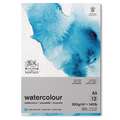 Papier aquarelle classique WINSOR & NEWTON™, 300 g/m², 14,8 cm x 21 cm, DIN A5, fin, 300 g/m², Bloc de 12 feuilles