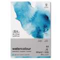 Papier aquarelle classique WINSOR & NEWTON™, 300 g/m², 29,7 cm x 42 cm, DIN A3, fin, 300 g/m², Bloc de 12 feuilles