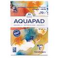 Clairefontaine Goldline AQUAPAD® Aquarellblock, 14,8 cm x 21 cm, DIN A5, 70 Blatt, 300 g/m²