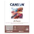 Bloc CANSON® Mi-Teintes®, Nuances de gris, Bloc collé 1 côté, 160 g/m², 24 cm x 32 cm