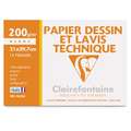 Pochette dessin et lavis technique Clairefontaine, A4 21 x 29,7 cm - 200 g/m²