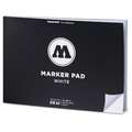 MOLOTOW™ MARKER PAD WHITE, 21 cm x 29,7 cm, DIN A4, 90 g/m², glatt, Block mit 50 Blatt (einseitig geleimt)