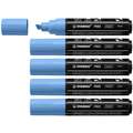 Sets de 5 marqueurs acryliques STABILO® FREE, T800C, set de 5, Bleu cobalt, 4-10 mm