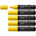 Sets de 5 marqueurs acryliques STABILO® FREE, T800C, set de 5, Jaune, 4-10 mm