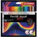 Sets de feutres STABILO® Pen 68 brush ARTY, 24 feutres, Set