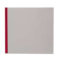 KUNST & PAPIER Projekt-Skizzenbücher, Leinenstreifen Rot,  Quadratisches Format, 21 cm x 21 cm, 144 Seiten, 100 g/qm, Skizzenbuch