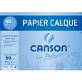 Pochette calque satin CANSON®, 21 cm x 29,7 cm, DIN A4, 90 g/m², Bloc collé 1 côté