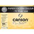CANSON® Papier Mi-Teintes Pochette A3, noires