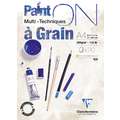 Clairefontaine Multitechnik-Papier PAINT ON, Block (einseitig geleimt), 21 cm x 29,7 cm, DIN A4, 250 g/m², Block mit 20 Blatt
