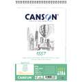 Bloc de papier CANSON® 1557®, 14,8 cm x 21 cm, DIN A5, 120 g/m², mat, Bloc à spirales