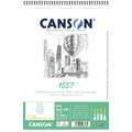 Bloc de papier CANSON® 1557®, 21 cm x 29,7 cm, DIN A4, 120 g/m², mat, Bloc à spirales