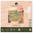 MAGNANI 1404® ITALIA Aquarellpapier, 15 cm x 15 cm, 300 g/m², matt, 1-seitig geleimter Block mit 20 Blatt, quadratisch