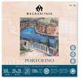 MAGNANI 1404® PORTOFINO Aquarellpapier, 20 cm x 20 cm, 300 g/m², satiniert, (Block mit 20 Blatt),1-seitig geleimt, 300 g/m², quadratisch