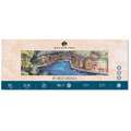 MAGNANI 1404® PORTOFINO Aquarellpapier, 20 cm x 50 cm, 300 g/m², satiniert, (Block mit 20 Blatt),1-seitig geleimt, 300 g/m², rechteckig