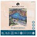 MAGNANI 1404® PORTOFINO Aquarellpapier, 30 cm x 30 cm, 300 g/m², satiniert, 1-seitig geleimter Block mit 20 Blatt, quadratisch