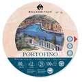 MAGNANI 1404® PORTOFINO Aquarellpapier, Ø 32 cm, 300 g/m², satiniert, Block mit 20 Blatt (Rundum geleimt), rund